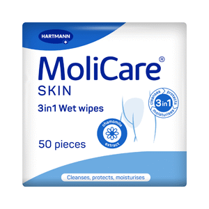 Molicare Skin Cleanse Tissue 3in1 Wet Wipes - Pkt/50