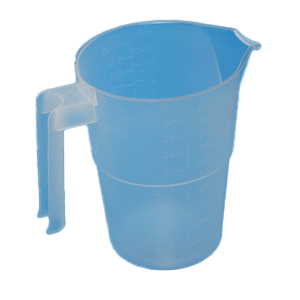 1L Tall Clear Disposable Plastic Jug - Box/12