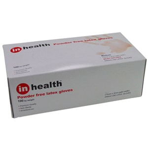 inhealth™ Examination Gloves Latex, Powder Free (XS) - Box/100
