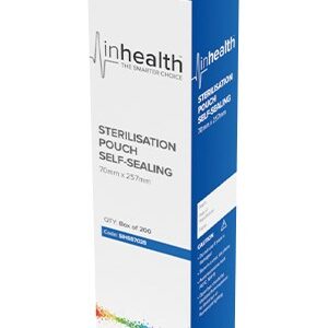 Self Sealing Autoclave Pouch 70 x 257mm - Box/200