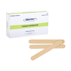 Wooden Tongue Splinter Free Depressors 150mm x 18mm - Box 100